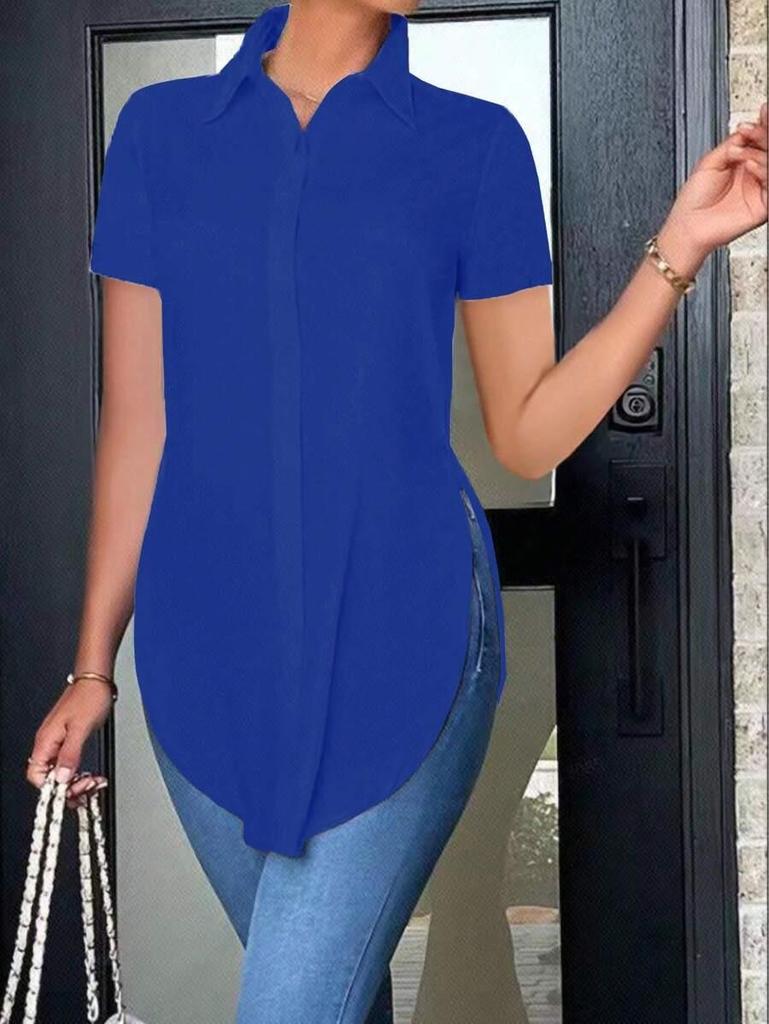 2026 Summer Fashion Women's Polo Collar Blouse