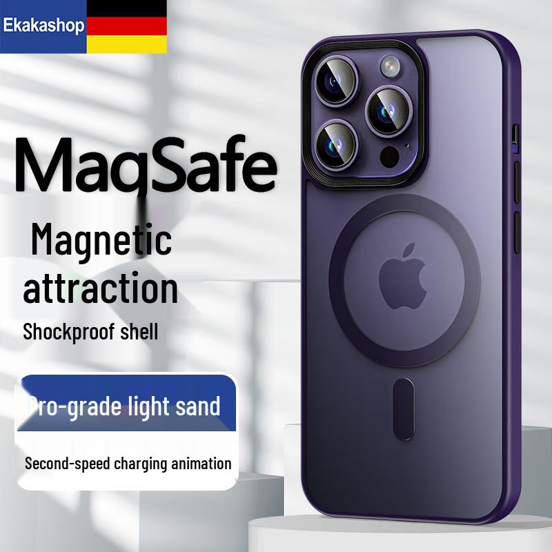 Ekakashop Matte Magnetic Full Coverage iPhone Protective Case iPhone 14 Pro