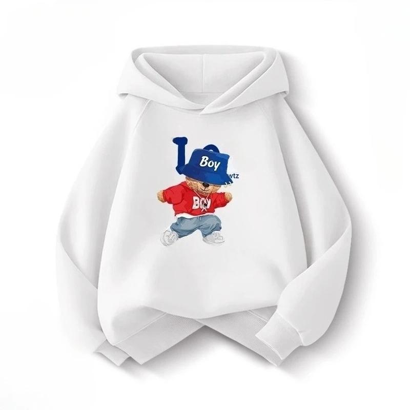 

Fashionable and Trendy Cartoon Hoodies for Girls and Boys, Warm Autumn and Winter Tops, Comfortable 110