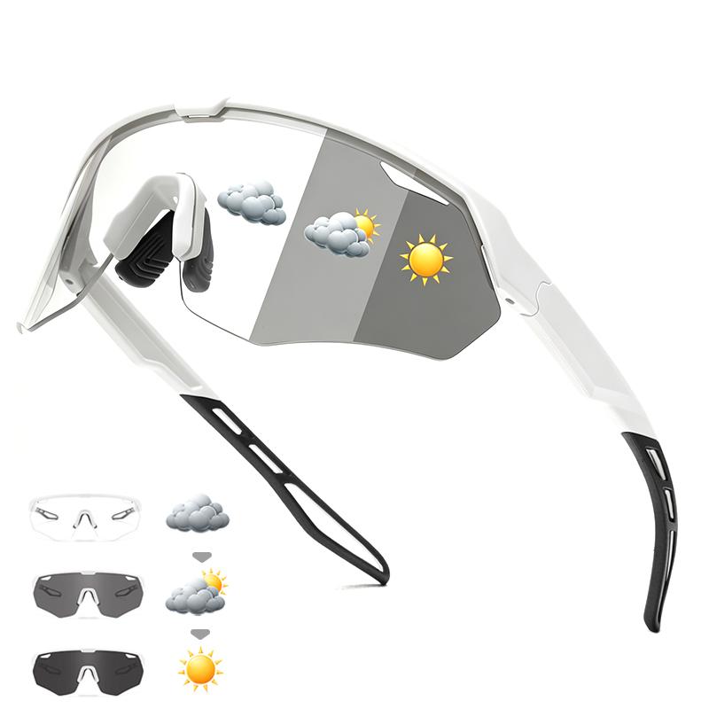 Photochromic Cycling Sunglasses UV400 Lightweight Sports Glasses Men Women MTB Road Bike Running Outdoor Windproof Eyewear 7