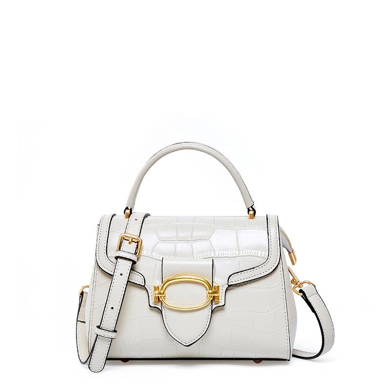 

Новая элегантная женская сумка через плечо из коровьей кожи первого слоя, модная универсальная темпераментная сумка-тоут, сумка для стилизации