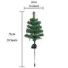 Solar Christmas Tree Garden Stake Lights Outdoor Waterproof Xmas Pathway Lights Prelit Yard Stake for Christmas Patio Yard Decor