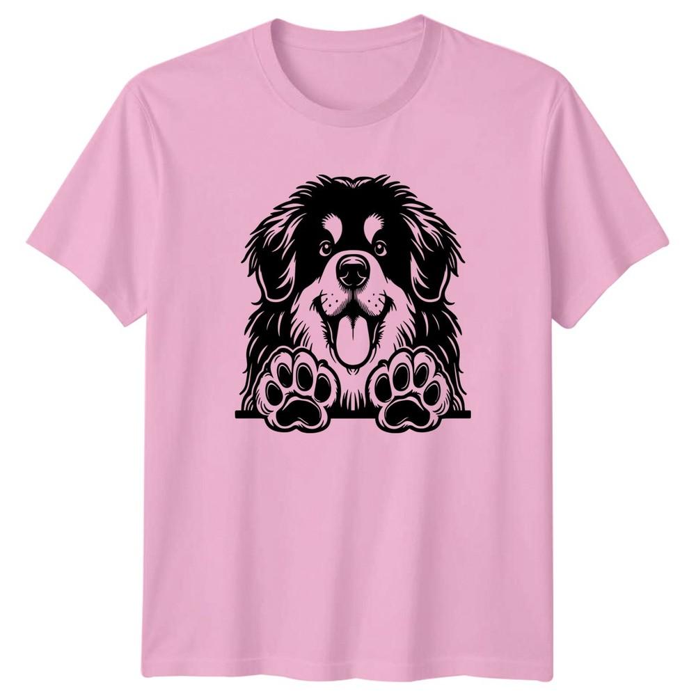 Happy Fluffy Dog Paws Animal Lover Graphic Tee Unisexs Unisexs TShirt
