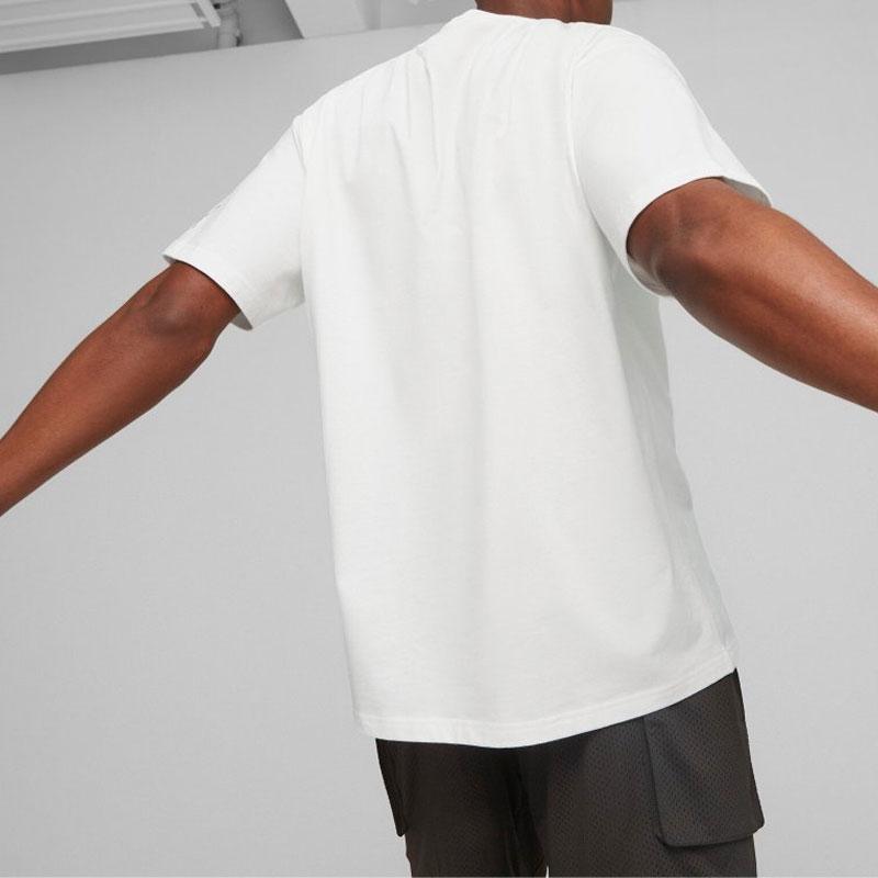 New PUMA T Shirts Unisex White 621709-01