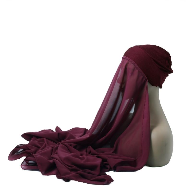 Elegant Draping Chiffon Scarf For Women Head Scarf Wrap With Natural Fall Enhances Style In Prom And Casual Event
