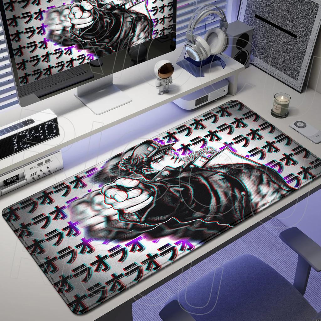 XXL HD Printing Rug JOJO Bizarre Adventure Mouse Pad Gamer Keyboard Pads Non-slip Mousepad Anime Gaming PC Accessories Desk Mat
