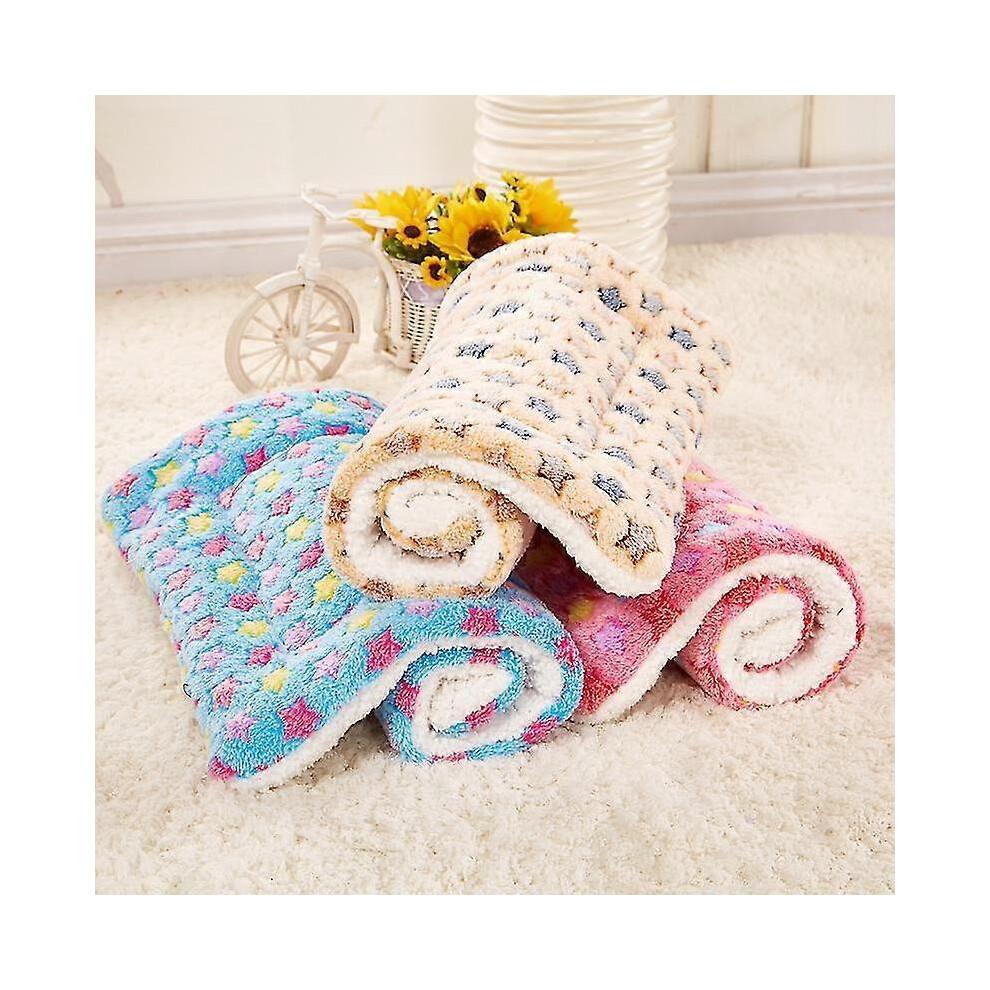 (S, Blue) Dog Bed Kitten Pet Mat Mattress Dog Cage Pillow Washable Pet Mattress
