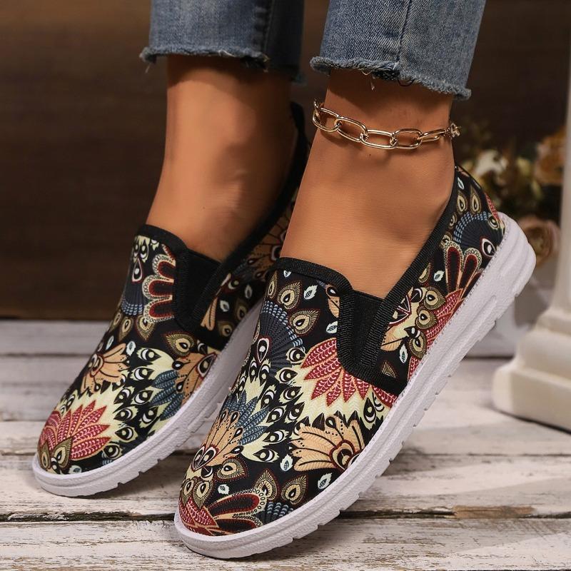 Halloween Skull Head Low Top Single Shoes Graffiti Printed Shoes