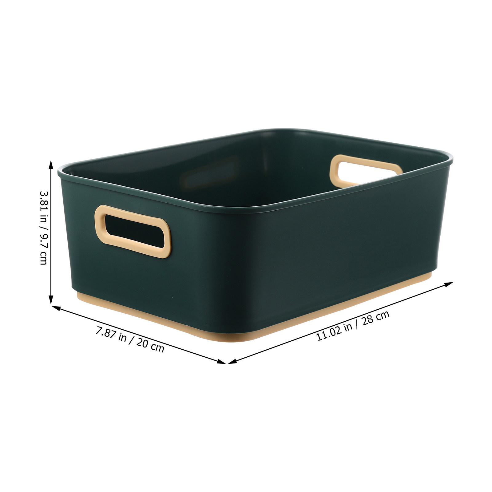 

1Pcs Stylish Storage Basket Desktop Makeup Organizer for Brushes Powders Eyeshadow Palettes Skincare Products Tidy Desk зелёный