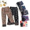 Girls' Fleece-Lined Leggings: Autumn/Winter Children's Printed Slim-Fit Thermal Pants - Outerwear Long Pants