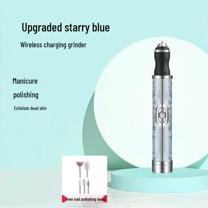 Portable Rechargeable Nail Grinder & Polisher - Professional Manicure Tool for Dead Skin Removal
