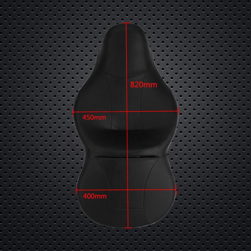 Integrated Luxury Leather Motorcycle Seat Cushion for Harley Glide (1996-2020)
