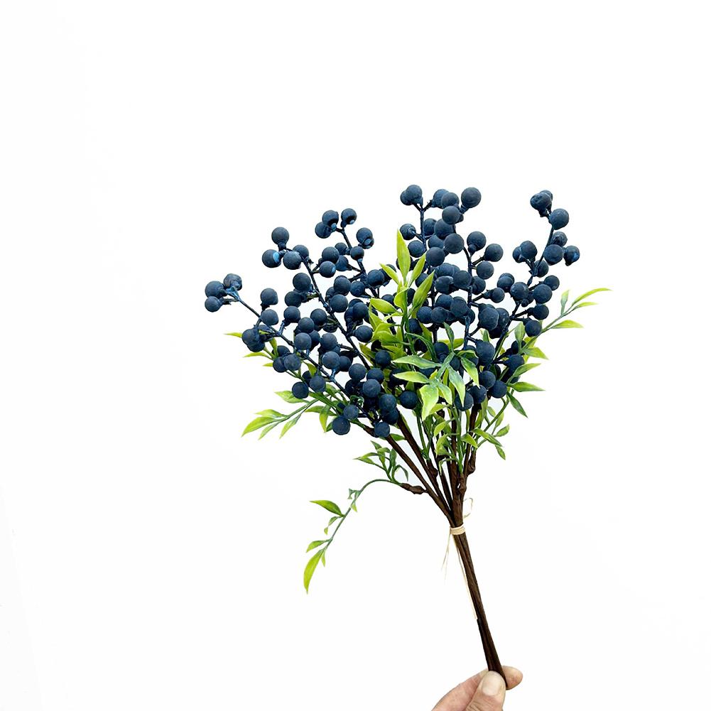 Arándanos Artificiales Decoración para Manualidades Flores de Simulación Múltiples Usos