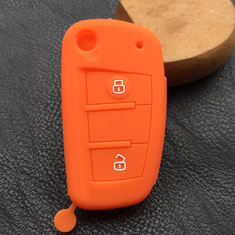 Silicone car key cover  case For JAC Refine M3 A13 A13RS V7 T6  2 button Folding Key
