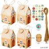 Christmas Advent Calendar Box 24 Days Surprise Fillable Candy Bags Holiday Decor 6XDE