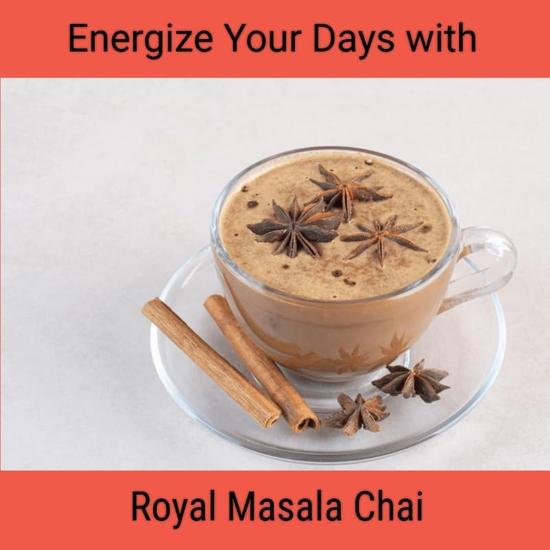TEA SENSE Royal Masala Chai | 800 G | Strong & Kadak | Assam CTC, Ginger, Cardamom, Clove, Cinnamon, Black Pepper, Star Anise | Chaipatti