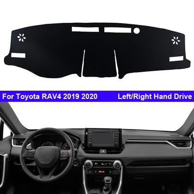 Car Inner Dashboard Cover For Toyota RAV 4 2019 2020 RAV4 Center Console Cover Protector Auto Dash Mat Carpet Sun Shade Rug