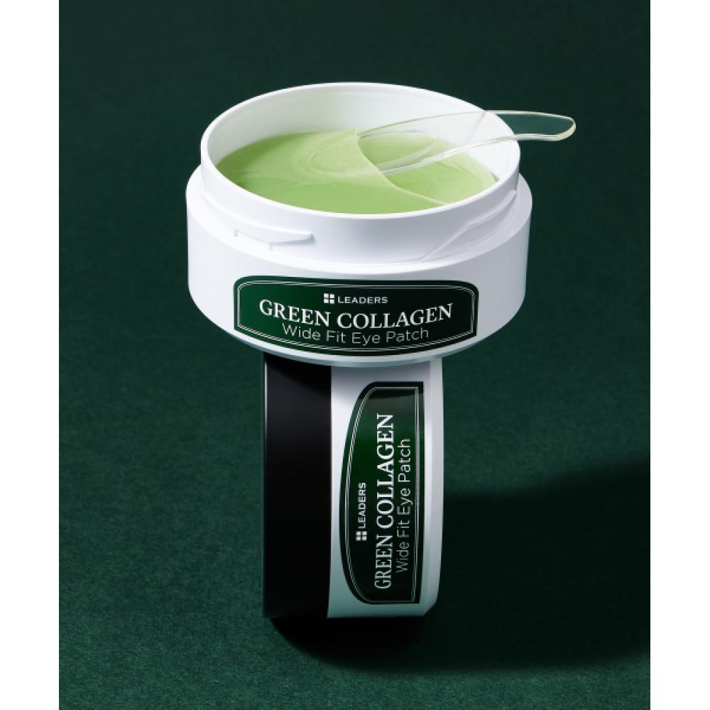 Leaders Cosmetics Green Collagen Wide Fit Eye Patch 60 Sheets