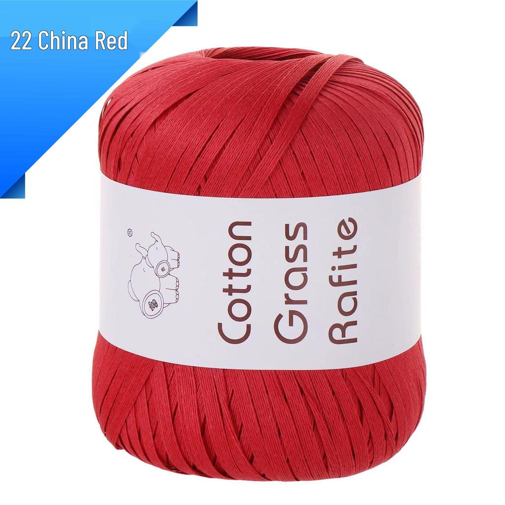 Raffia-Baumwoll-Strohgarn für DIY-Bastelarbeiten: Handgewebte Taschen, Hüte & mehr