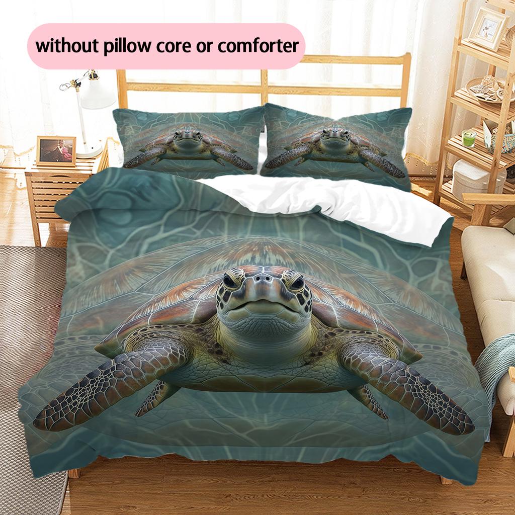 Cartoon Pattern Bedding Quilt Set Quilt Cover Pillowcase Home Decoration Birthday Gift (1 * duvet cover + 2 * pillowcase, without core)