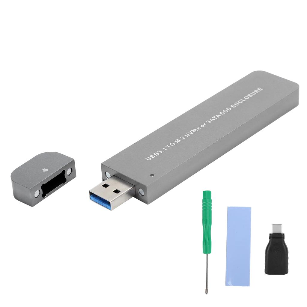 Obudowa dysku twardego ze stopu aluminium USB3.1 do M.2 NVMESATA SSD Adapter sieciowy LM-915 (Nie