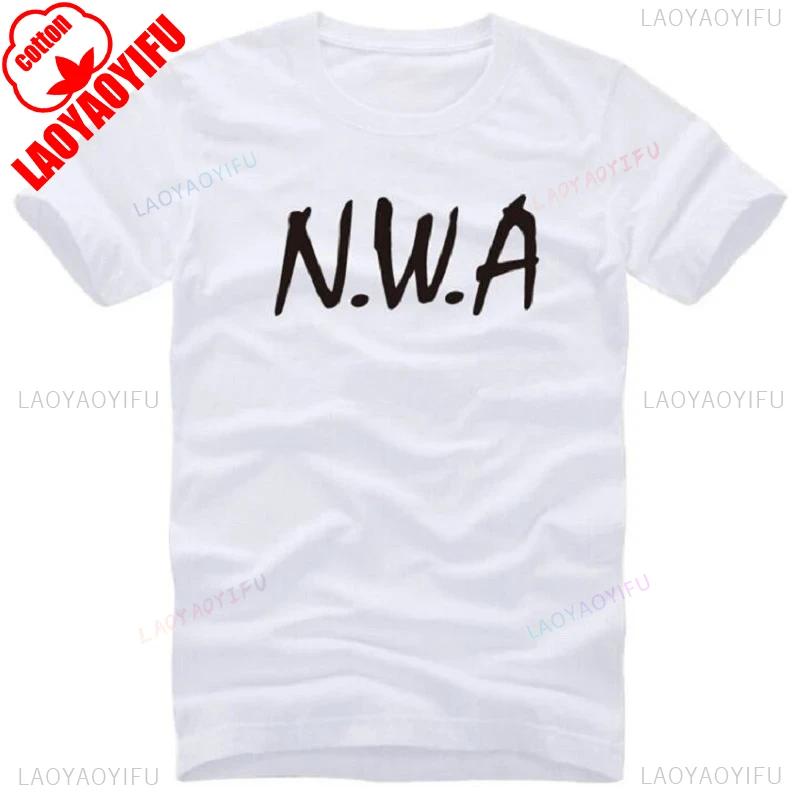 NWA N.W.A. T Shirts Men Hot Sale Short Sleeve Letter Printed Men's T-Shirt Fashion Cotton Street Rap Hip Hop Summer Casual Tees