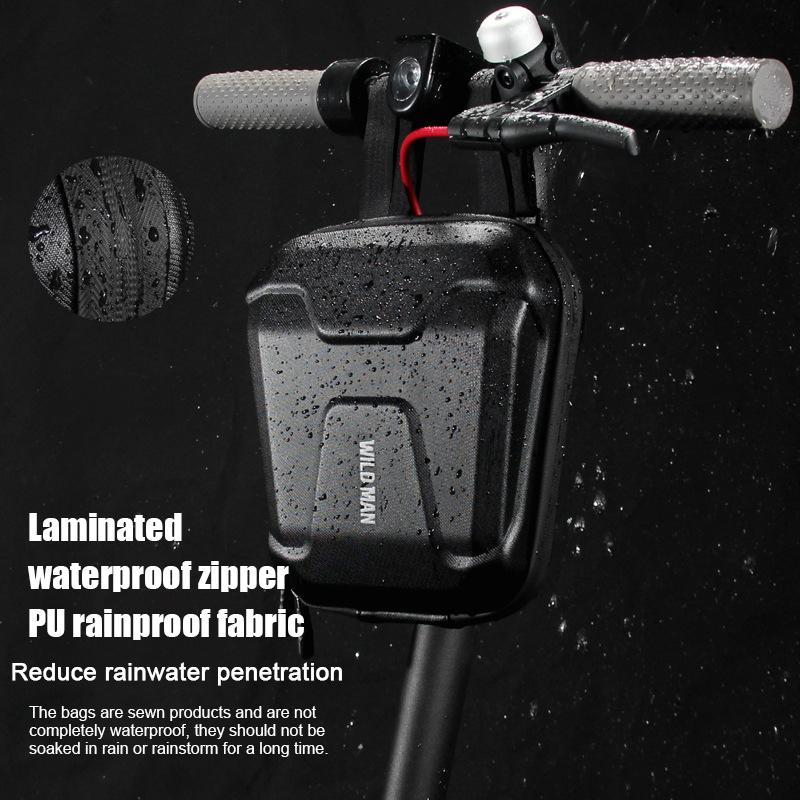 Electric Scooter Bag EVA Hard Shell Storage Car Head Bag Electric Folding Bicycle Handle Bag Balance Bike Front Bag