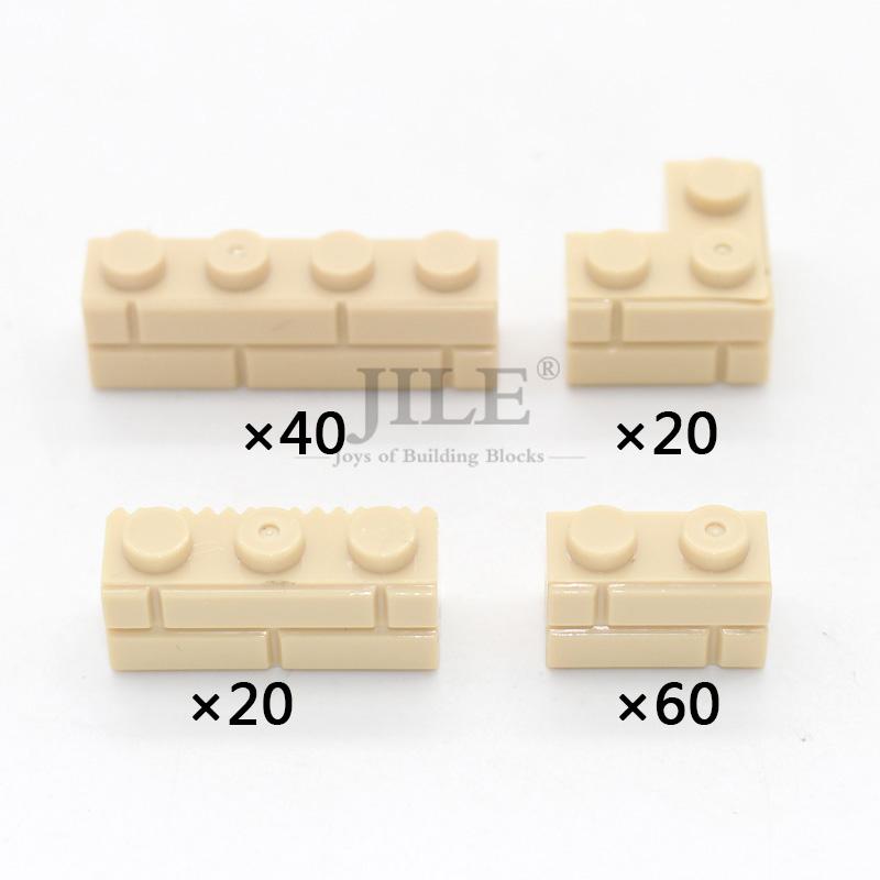 MOC Commando Special Forces Army Soldier Figures Military Base Barbed Wire Weapon Equipment Sandbags Bricks Building Blocks Toys