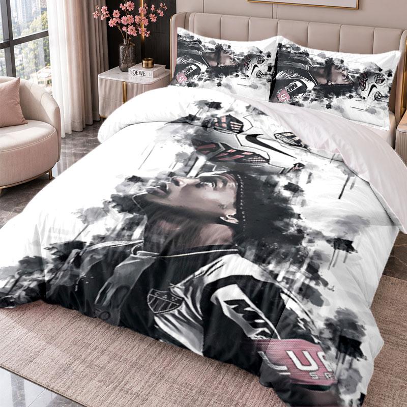 Ronaldinho 3Pcs Bedding Set Duvet Cover With Two Pillowcases For Bedroom Home Decoration