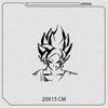 Dragon Ball Goku Vegeta Reflective Sticker Car Body Modification Sticker Motorcycle Front Windshield Sticker