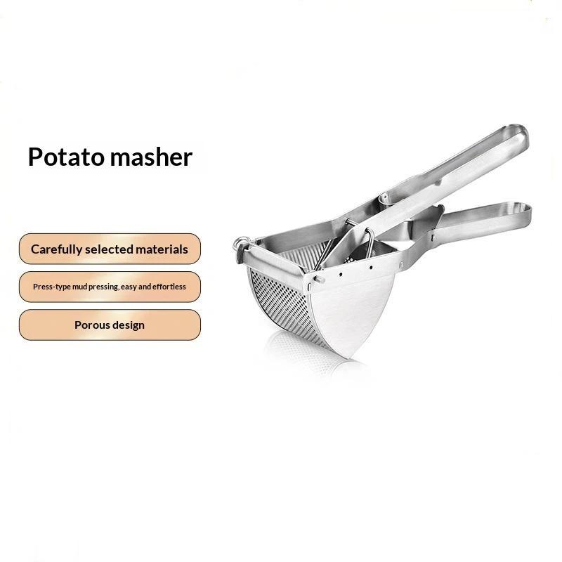 Schiacciapatate Manuale in Acciaio Inossidabile Senza BPA per Cibo per Bambini Frutta Verdura Spremiagrumi Gadget da Cucina per la Casa