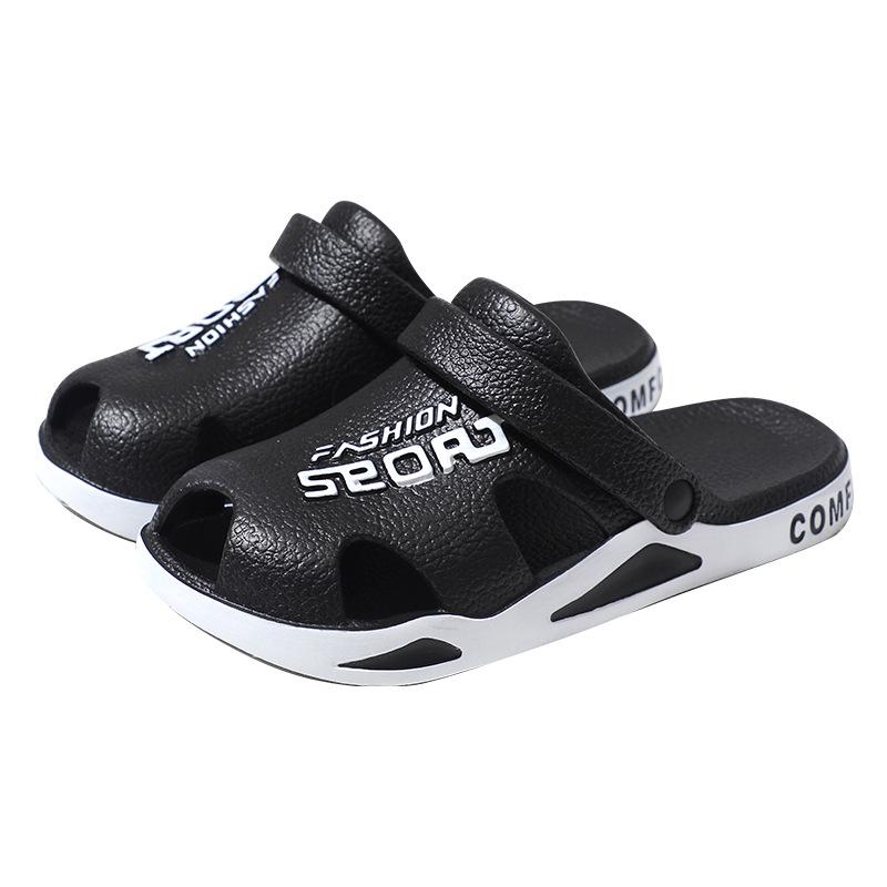 New Trendy Men's Hole Shoes Home Outdoor Wear-resistant Comfortable Lightweight Casual Cool Slippers