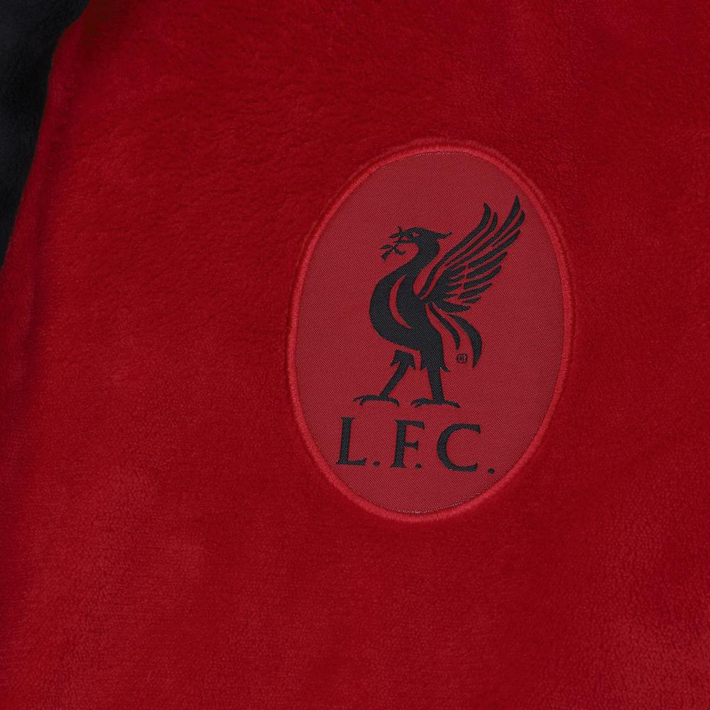 Liverpool FC Mens Crest Fleece Dressing Gown