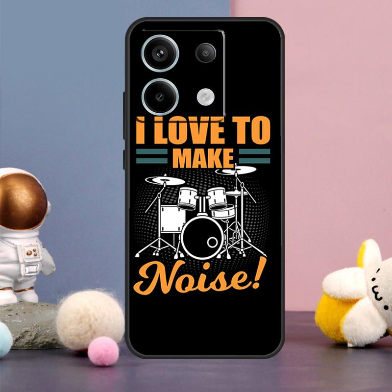 Drum Drummer Music DJ Case For Xiaomi Redmi Note 15 Pro Plus 10 11 12 13 14 Pro Redmi 15 15C 14C 10C 12C 13C Cover