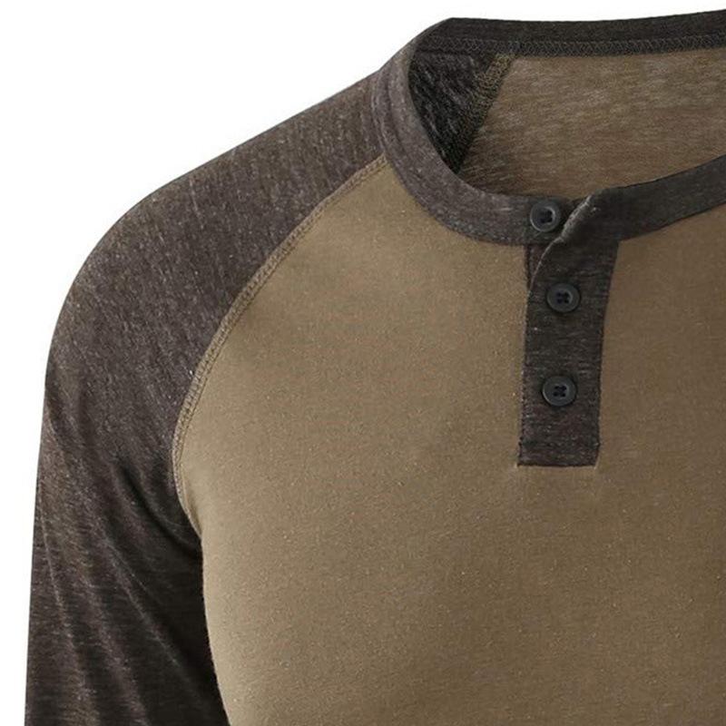 Short Sleeve T-Shirt Men'S, Large Size Custom Casual Loose Henry T-Shirt