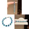 Zircon Oval Geometric Bracelet For Women Stylish Light Luxury Gift For Office And Casual