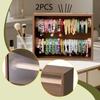 1 Piece Bracelet Display Stand Jewelry Organizer Storage Holder Two Tier Removable Bar Walnut Wood