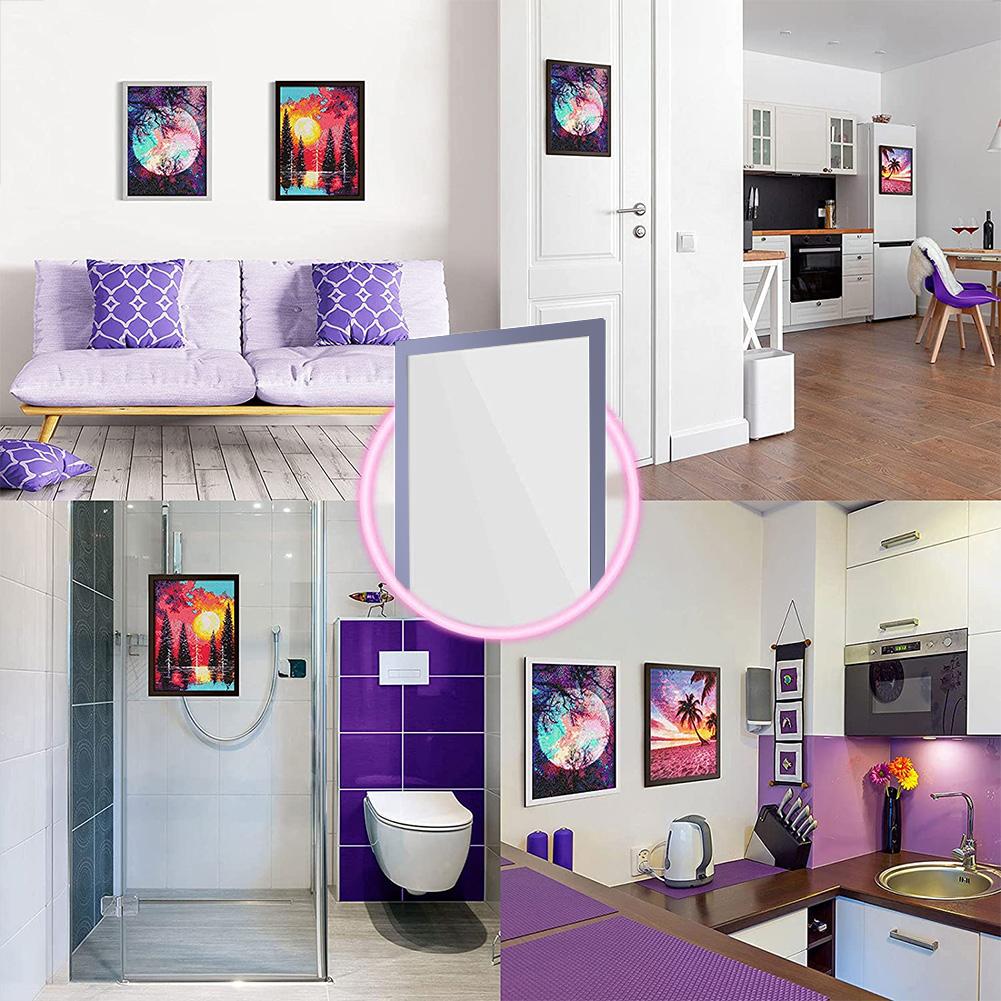 Magnetyczna ramka na zdjęcia na stół Samoprzylepna biurkowa ramka na zdjęcia do malowania diamentami Dekoracja biurka do rękodzieła artystycznego