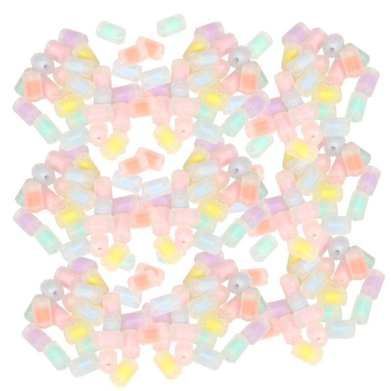 200PCS Craft Beads 12mm Jewelry Making Part Decorative Beads Beads Acrylic Texture Loose Beads Set for Jewelry Making