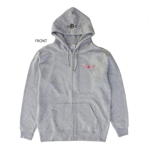 MAN WITH A MISSION 2021 New Year's Sale Merchandise: New Year's Sunrise Logo Hoodie (New Year's Decoration Ver.), Heather Gray, Size L