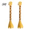 Novelty Gel Pen 2pcs Giraffe Shape Cute Cartoon Animal Even Ink Distribution Creative Pedestal Design for School Students Party Office Comfortable