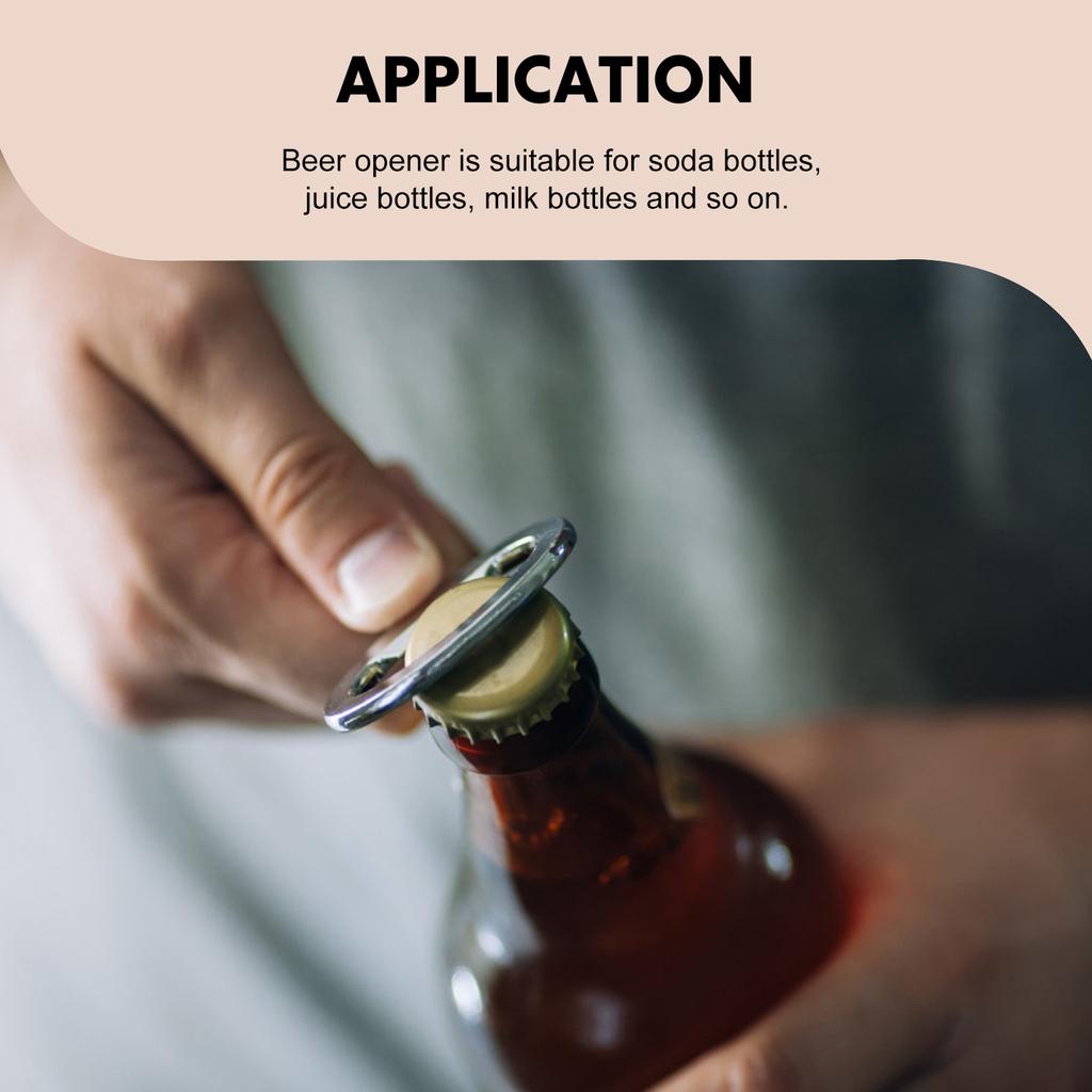 4 Pcs Wooden Corkscrew Bar Bottle Opener Metal Home Decorative Handheld Can Lid Remover Picnic