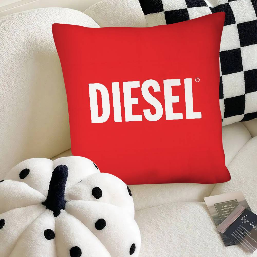Luxury D-diesElS-Design Pillow Case Fashion Square Pillowcase Bedroom Sofa Room Ins Decoration Leisure