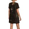 Spring/summer Women's Fashion Short-sleeved Sequined Slim-fit Dress