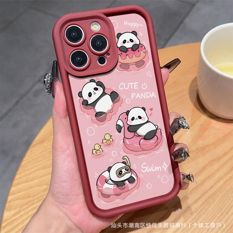 Cute Panda iPhone Case Apple 11/12/13/14Pro/15/16ProMax Case