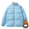 Winter Warm Thickened Bread Clothes Couple Young Handsome Cotton-padded Clothes Cotton Clothes Solid Color Stand-up Collar Versatile Jacket Tide