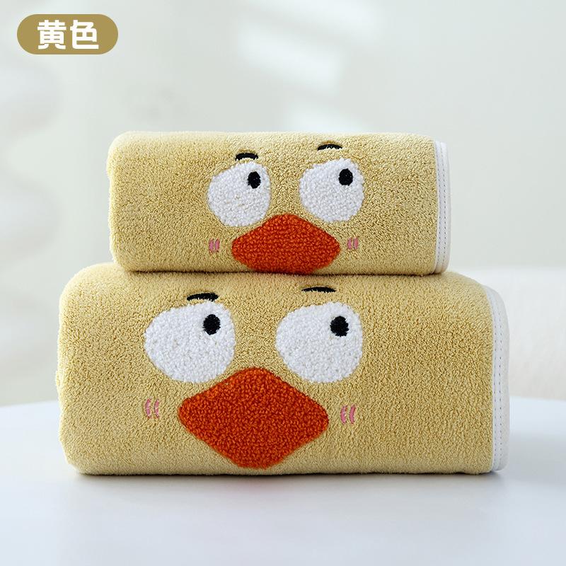 Coral fleece bath towel cartoon children's large bath towel thickened beach towel absorbent household adult bath cute towel