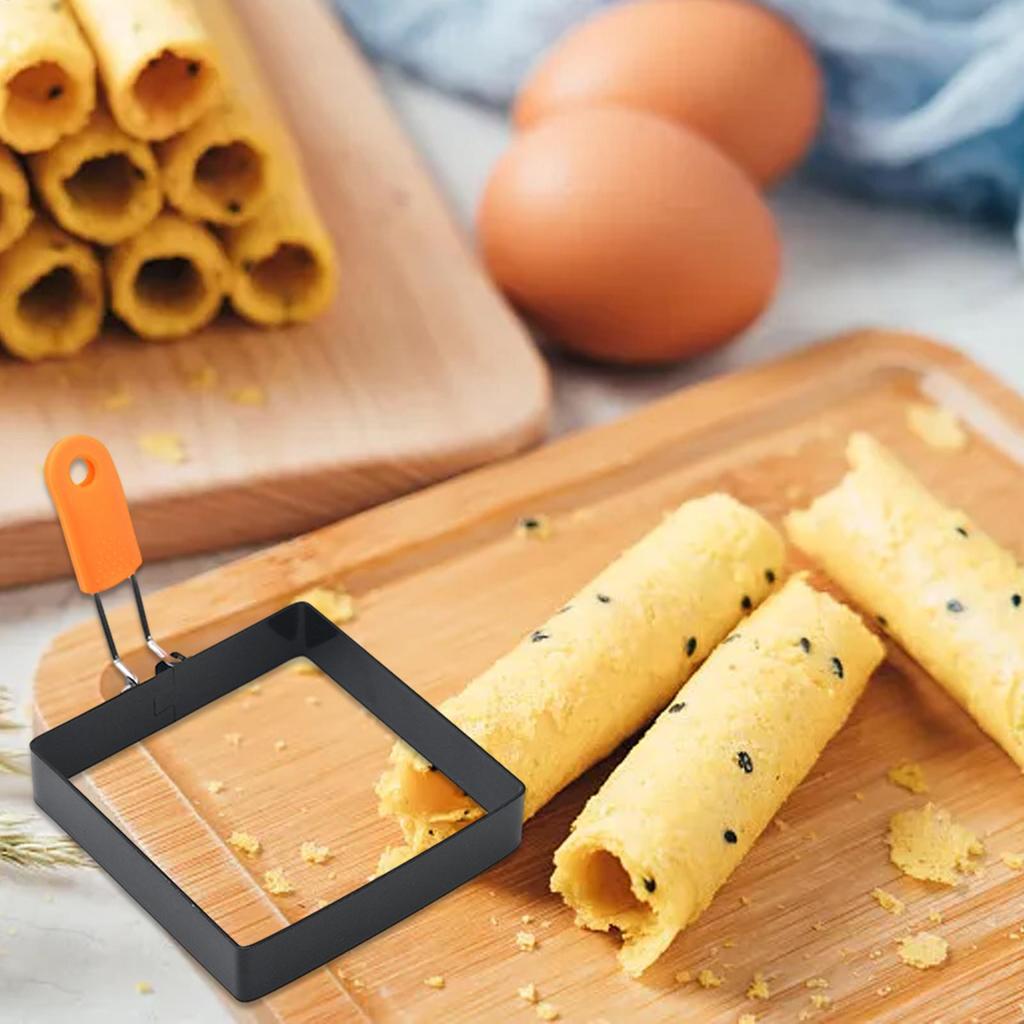 Fyrkantig Äggring Rostfritt Stål Non-Stick Fyrkantig Pannkaksform Pannkaksform Stekt Äggring Pannkaksform Äggformare Form