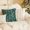 2Pcs Throw Pillow Cover Easy To Clean Christmas Plush Pillow Case Xmas Tree Pattern Pillowcase for Room Festive Decor