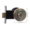 Heavy Duty Stainless Steel Bathroom Stall Lock Vacant Use Red Indicator for Public Restrooms Shopping Malls Airports